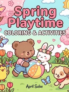 🌸 SPRING PLAYTIME Coloring & Activity Book — Bloom into Fun! 🐣